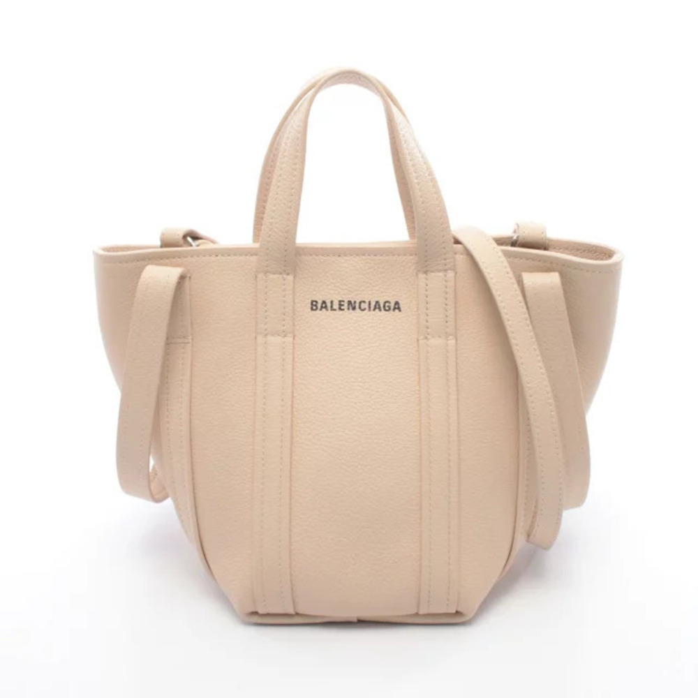 Balenciaga North South Handbag Leather Ivory White